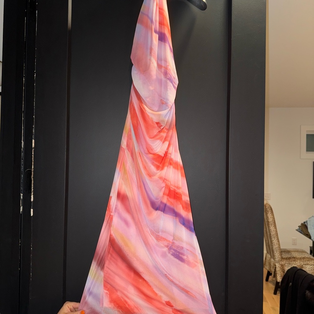 Caution To The Wind Multicolor Midi Dress